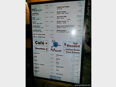 Vietnam, food prices in Nha Trang, Prices at a cafe 