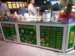 Vietnam, food prices in Nha Trang Nha Trang, Fruit drinks