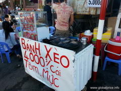 Vietnam, Nha Trang street food, Pancakes