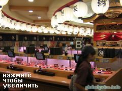 Цены на еду в Японии, Ленточный суши-бар