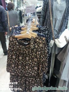 Цены на женскую одежду, Япония, магазин Осаки, Япония, платья из шифона